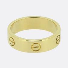 Cartier Classic Model LOVE Ring Size T (62) 18ct Yellow Gold