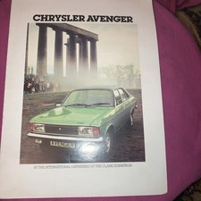 Rare 1977 Chrysler Avenger Brochure – UK Market – Clan Gathering Edition