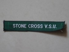Stone Cross V.S.U. Scout Name Tape/Badge {Venture Scouts}