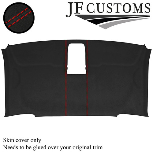 Red stitch grey suede - red,