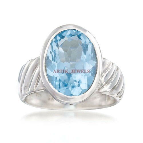 Natural blue topaz gemstone - topaz,