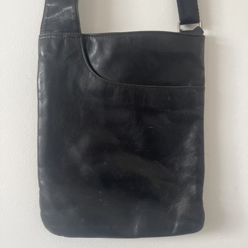 Radley messenger black leather - radley,