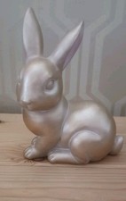 Gold Coloured Bunny Home Decoration 8 Inches Tall