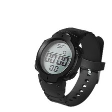 Black waterproof referee watch - black,
