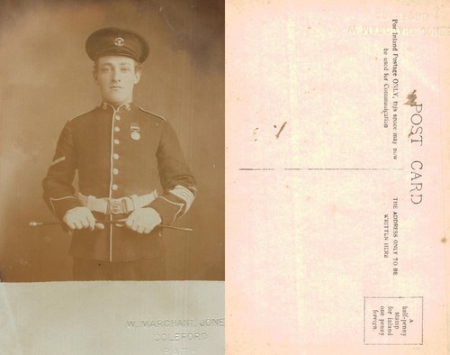 Vintage postcard soldier - vintage,