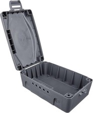 WBX-MS Weatherproof Electric Box for Outdoors, 345 x 220 x 126.5 mm, Grey