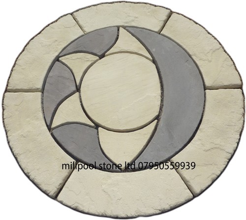 Paving patio slab circle - ,