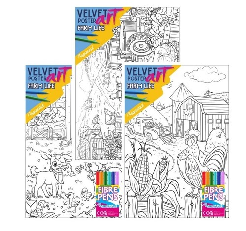 Large velvet colouring - x,