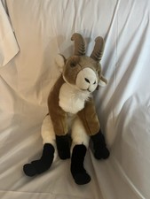 Cute Anna Club Plush Brown And White Donkey With Original Leather Tag VGC