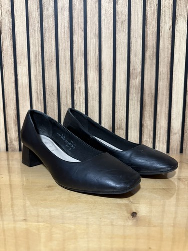 Wide fit black small - black, heel