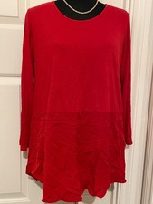 Yong Kim red crinkle tunic 10