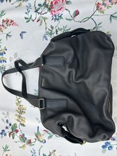 FOSSIL Black Real Leather shoulder/grab bag. Good condition