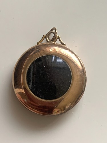 Antique 9ct gold locket fully - locket,