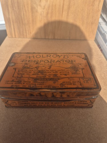 Vintage holroyd patent - holroyd,