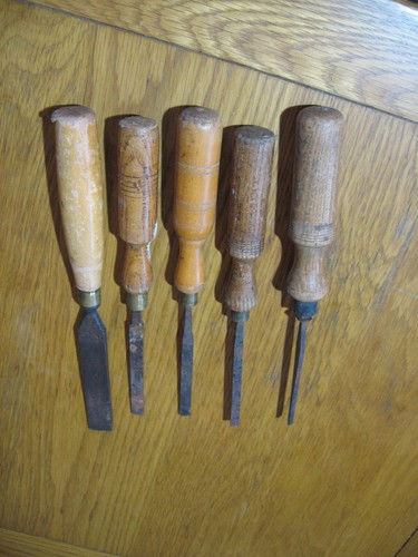 Set vintage chisels - 5,