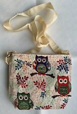 Handbag Tote Over Shoulder Crossbody, Tapestry, Owls, Small, 20x22x6 cm, BNWT