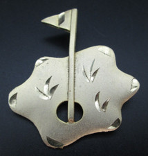 Golf Hole in One Brooch Pin