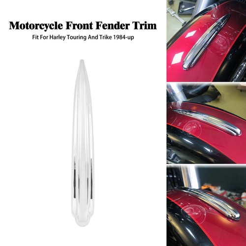 Chrome front fender - front, trim