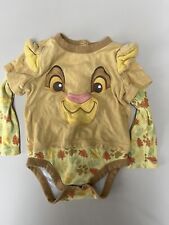 Disney Store Simba Baby Bodysuit Costume Dress Up Lion King 12-18 Months