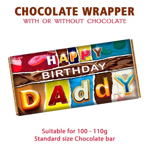 Happy birthday daddy chocolate - happy,