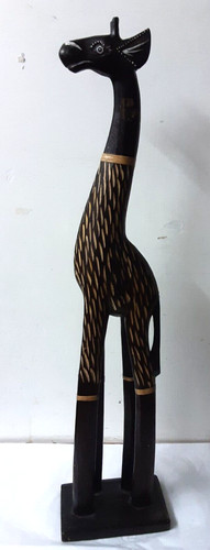 Vintage wooden giraffe hand - vintage,