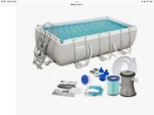 Bestway Above Ground Rectangular Swimming Pool 13'3 FT 404x201x100cm 