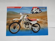 HONDA XR100R Motorcycle Sales Specification Leaflet SEP 1996 #2C9609JE