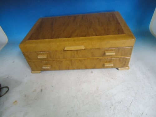 Mid century birds eye maple - birds,