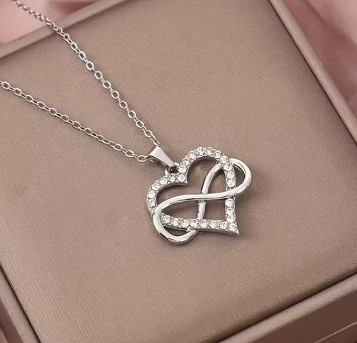 Heart silver infinity love - infinity,