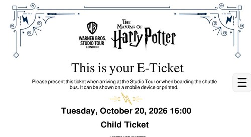 Two tickets for harry - two,