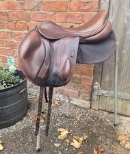 Fairfax Hoy 17.5 Monoflap XC Jump Saddle Brown Adjustable Gullet