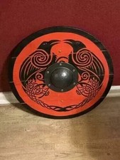 Christmas Medieval Viking Ivor Valhalla Raven Shield Authentic Battleworn
