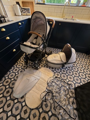 Egg stroller jurassic cream - stroller,