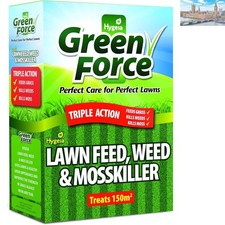 3000g Fertilizing Weed & Moss Killer for a Lush Green Lawn - 150m² Coverage