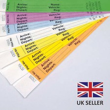 TENT PITCH TAGS Tyvek Camping Caravan ID Security x1000