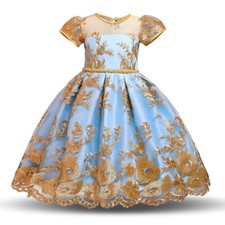 Children Party Dresses Wedding Ball Gown Fancy Kid Girls Dress Elegant Princess