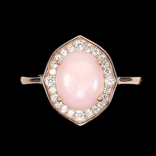Silver ring opal genuine - ring,