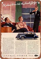 METAL SIGN - 1937 Lincoln