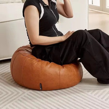 Round Clothes Storage Chair PU