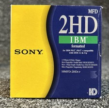 Sony 2HD Floppy Disks Diskettes 1.44MB 10 Pack IBM Formatted