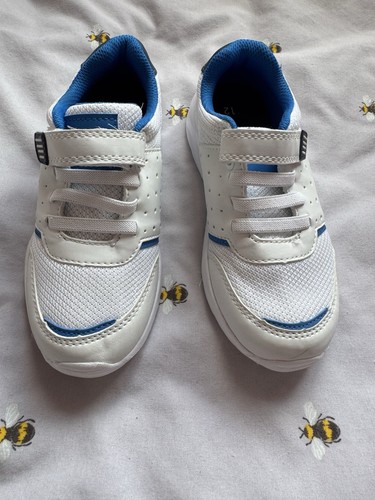 Boys white and blue trainers - boys,