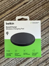 Belkin BoostCharge Wireless Charging Pad 15W With Original Plug And Cable