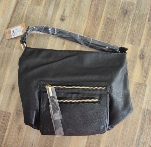 Pavers black faux leather - black,