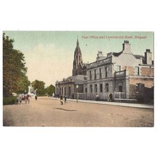 DINGWALL Post Office & Commercial Bank, Postcard by Valentine Unused
