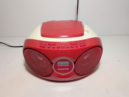 Philips red and white portable - and,