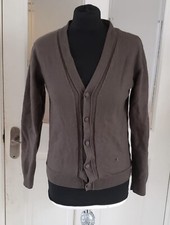 Deane & White Brown 100% Merino Wool Cardigan Women’s Size M UK Size 12
