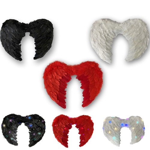 Led angel wings feather - led,