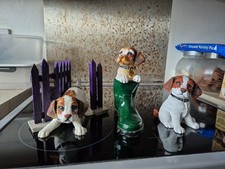 3 x Leonardo Collection Jack Russell Terrier Figurines