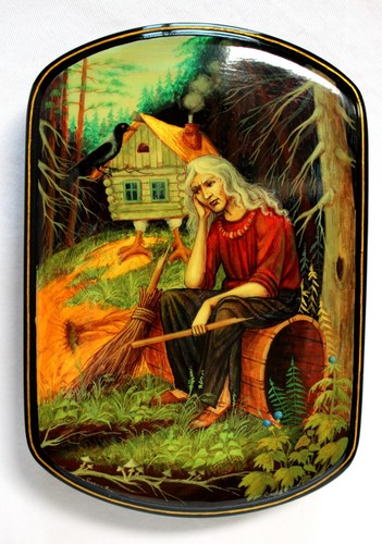 Vintage palekh lacquer box - vintage,