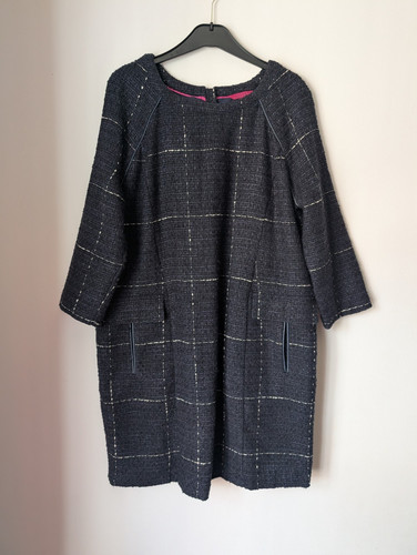 Joules navy check tweed - navy, shift